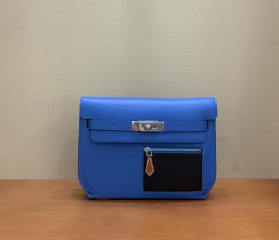 wholesale quality hermes kelly depeches colormatic swift blue hydra noir